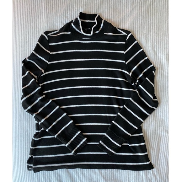 EUC Lucky Brand Striped Mockneck Sweater - Picture 5 of 5